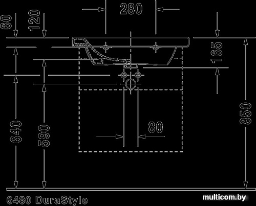 Умывальник Duravit DuraStyle 65x48 (2320650000)