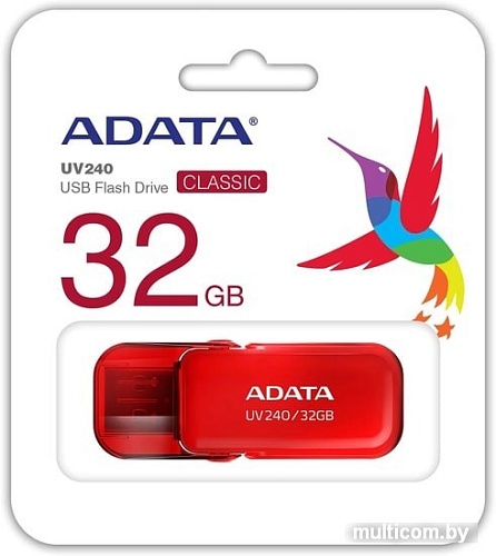 USB Flash A-Data UV240 32GB (красный)