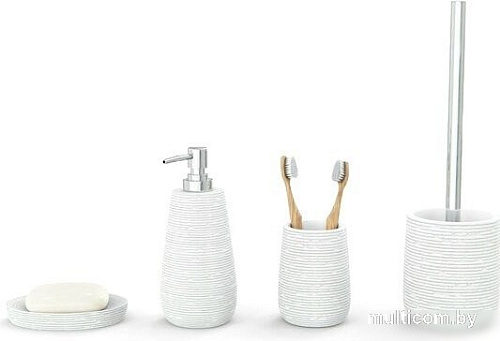 Аксессуары для ванной и туалета FORA Bricks white (4 предмета)