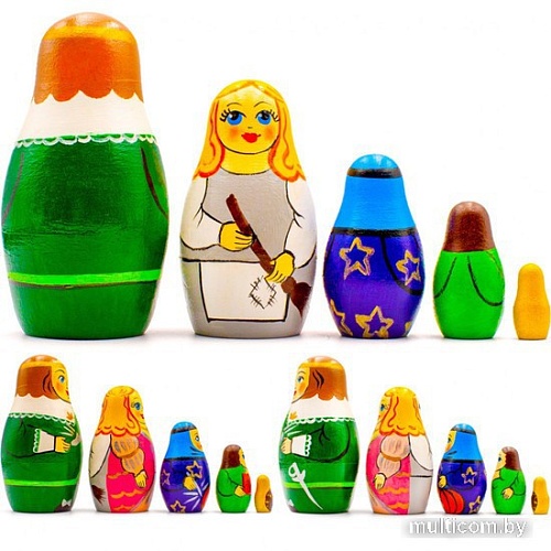 Развивающая игра Брестская Матрешка Cказка Золушка (набор 5 шт)