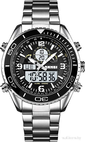 Наручные часы Skmei 1600 (серебристый/белый)