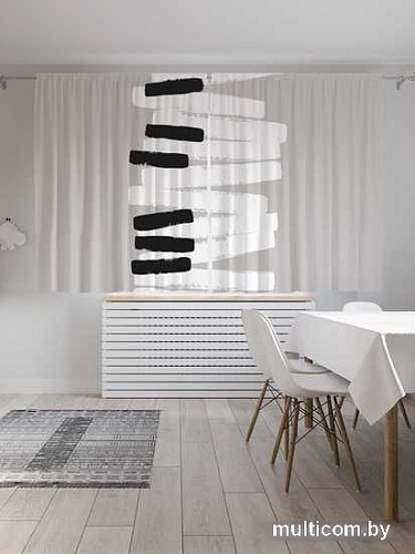 Комплект штор JoyArty Кривые клавиши Oxford DeLux 1.45x1.8 м (2 шт)