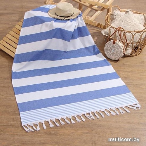 Полотенце Love Life Полоски 9821829 (100x180, синий)