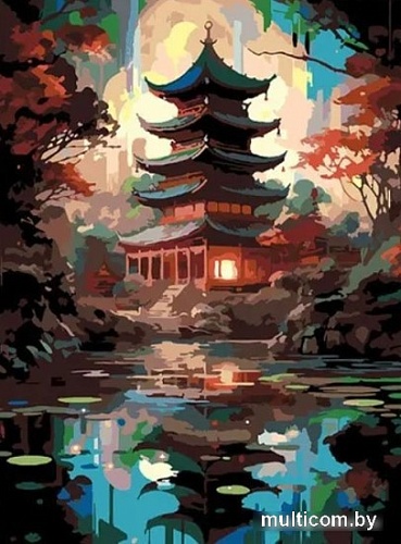 Картина по номерам Red Panda Китайский храм