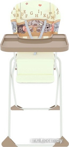 Высокий стульчик Globex Компакт Мишки (бежевый)