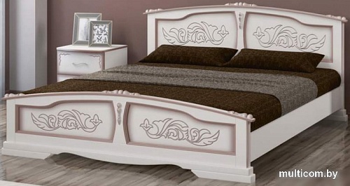 Кровать Bravo Мебель Елена 200x160 (дуб молочный)