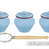 Набор горшочков Elan Gallery TerraCotta 570100