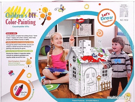 Сборная модель Darvish Домик-раскраска DV-T-1680