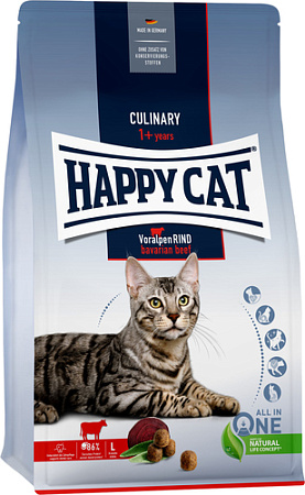 Сухой корм для кошек Happy Cat Culinary Voralpen Rind с говядиной 1.3 кг