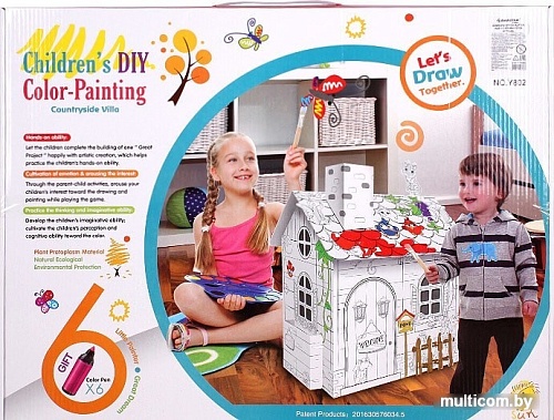 Сборная модель Darvish Домик-раскраска DV-T-1680