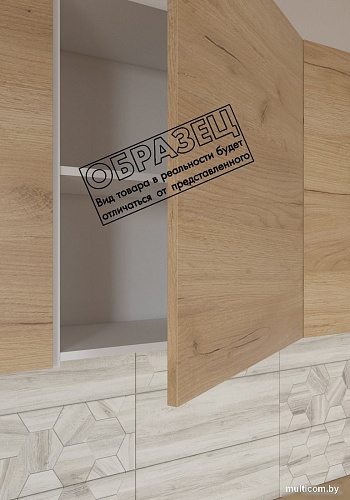 Готовая кухня Интермебель Микс Топ-37 2.2м без столешницы (дуб крафт золотой/графит серый)