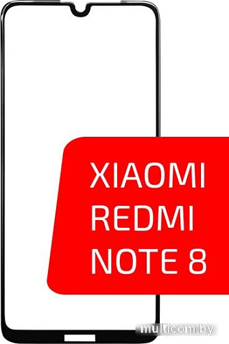 Защитное стекло Volare Rosso Fullscreen full glue Light series для Xiaomi Redmi Note 8