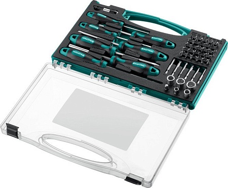 Набор отвертка с битами и головками KRAFTOOL 25815 (50 предметов)