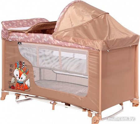 Манеж-кровать Lorelli Moonlight Rocker 2 (beige foxy)