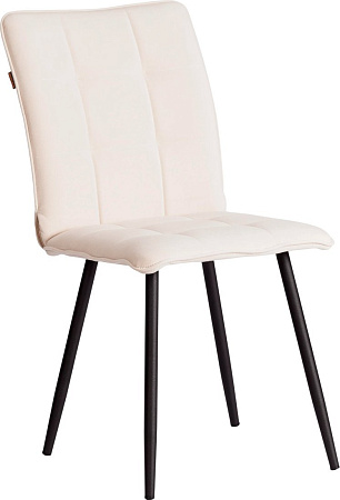 Стул TetChair Bari LT флок (молочный/черный)