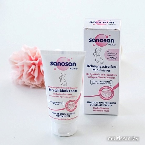 Косметика по уходу за телом Sanosan Mama Сыворотка против растяжек 75 мл