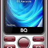 Кнопочный телефон BQ BQ-2833 Slim (бордовый)