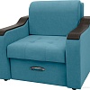 Кресло Сириус Лидер-3 НПБ 105x110 (Eva 29 велюр голубой)