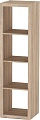 Стеллаж Mio Tesoro Фора 4L (дуб беленый)