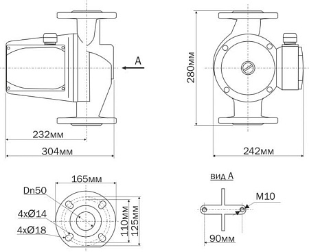 Циркуляционный насос Aquario AC 14-14-50F