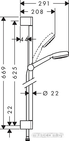 Душевой гарнитур Hansgrohe Crometta 100 [26652400]