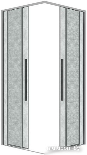 Душевой уголок Grossman Galaxy 100x100x195 300.K33.01.1010.10.02 (хром/шиншилла стекло)