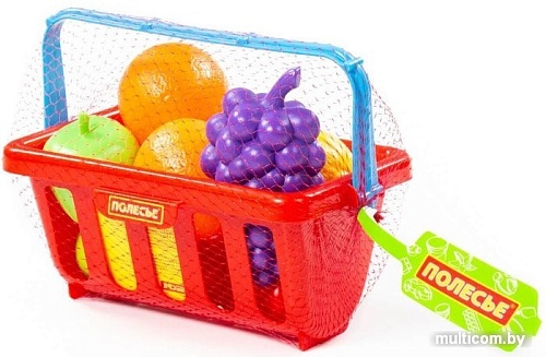 Корзина игрушечная Полесье Набор продуктов с корзинкой №2 46963