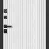 Металлическая дверь Guard Графит лакобель/белый матовый (96x205, левая)