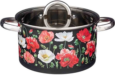 Кастрюля Agness Маки 916-308