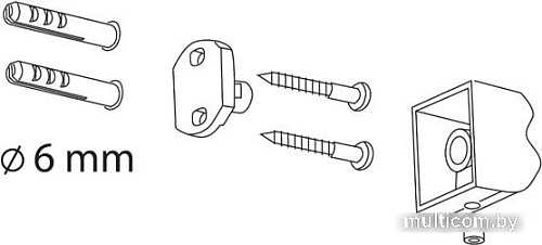 Стакан для зубной щетки и пасты Bisk Futura Black 02959