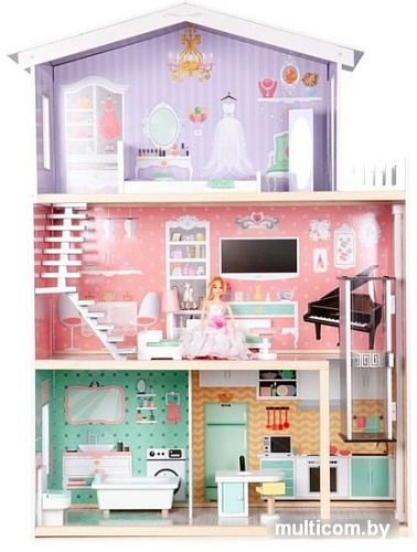 Кукольный домик Eco Toys Rainbow 4128