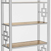 Стеллаж Hype Mebel Квадро 50x170 (белый/дуб галифакс натуральный)