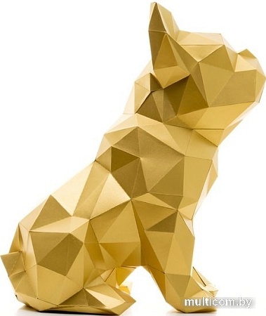 PaperCraft Живая бумага Бульдог Жульен (золотой)