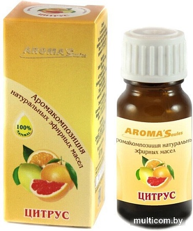 Aroma Saules Смесь эфирных масел Цитрус 10 мл