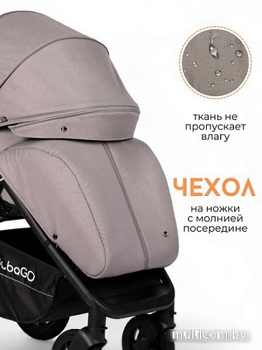 Коляска прогулочная «книга» Bubago Bass (синевато-серый)