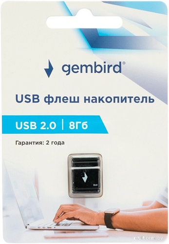 Gembird GFL-2.0-8mini 8Gb (черный)