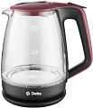 Электрочайник Delta DL-1331 (черный/красный)