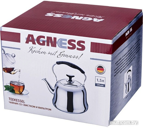 Чайник со свистком Agness 909-601