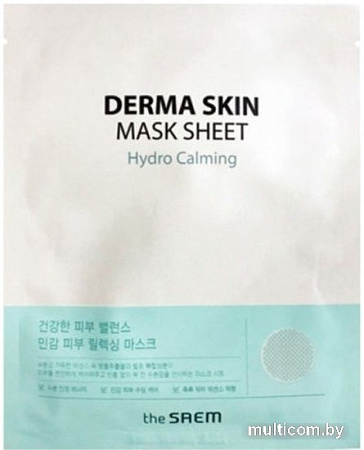 The Saem Маска для лица тканевая Derma Skin Mask Sheet Hydro Calming
