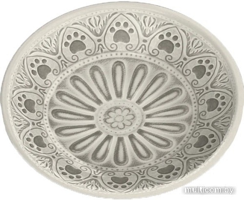 Миска TarHong Medallion Paw TCT3052CSMPC (бежевая с лапками)