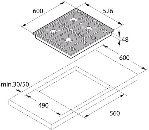 Варочная панель ASKO HG1666SB