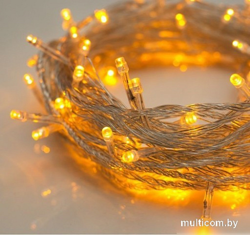 Новогодняя гирлянда Luazon Нить ECO 10 м 3556784 (желтый)