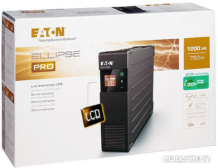 Источник бесперебойного питания Eaton Ellipse PRO DIN 1200VA (ELP1200DIN)