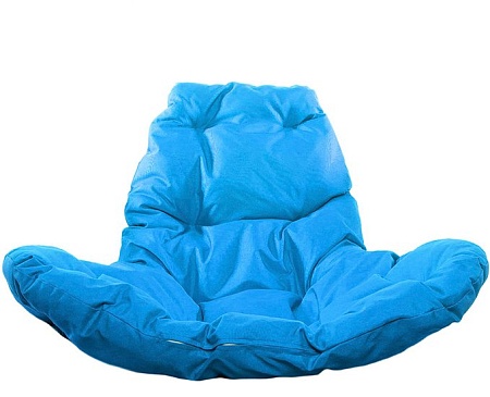 Подвесное кресло M-Group Капля Люкс 11030310 (серый ротанг/синяя подушка)