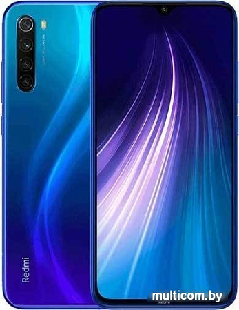 Смартфон Xiaomi Redmi Note 8 2021 4GB/64GB (синий нептун)