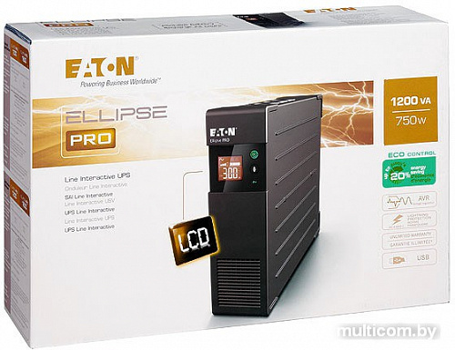 Источник бесперебойного питания Eaton Ellipse PRO DIN 1200VA (ELP1200DIN)