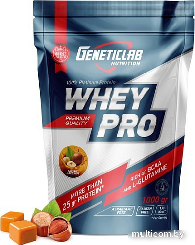 Протеин Geneticlab Whey Pro (карамель/фундук, 1000г)