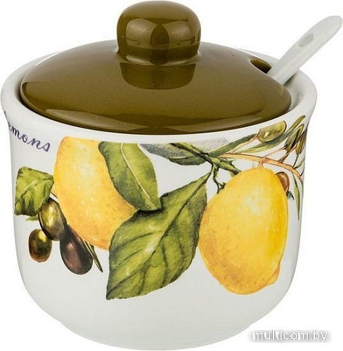 Сахарница Agness 358-1602 (с ложкой)