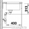 Кухонная мойка Blanco Subline 400-U (белый) [515754]