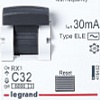 Дифференциальный автомат Legrand RX3 1P+N C 32А 30мА 6кА 2М AC 419402